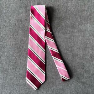 NWT Brooks Brothers Pink Striped Silk Tie Regular